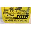 Image 3 : Buffalo motor oil tin Porcelain flanged double sided sign - 24x24