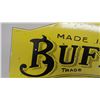 Image 8 : Buffalo motor oil tin Porcelain flanged double sided sign - 24x24