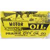Image 9 : Buffalo motor oil tin Porcelain flanged double sided sign - 24x24