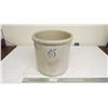 Image 1 : 5 Gal Redwing stoneware crock - small chip + hairline crack on bottom