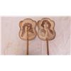 Image 2 : (2) vintage hand fans
