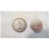 Image 3 : 1964 Canadian Quarter + 1967 Canadian 5 cent