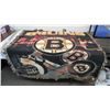 Image 2 : Bruins Rug + Blanket (rug is 49x54 - blanket is 45x59)