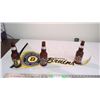 Image 1 : Bruins Pennant + (3) NHL Beer Bottles