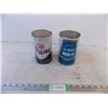 Image 1 : Texaco + Allstate motor oil tins – both full