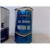 Image 3 : Texaco + Allstate motor oil tins – both full