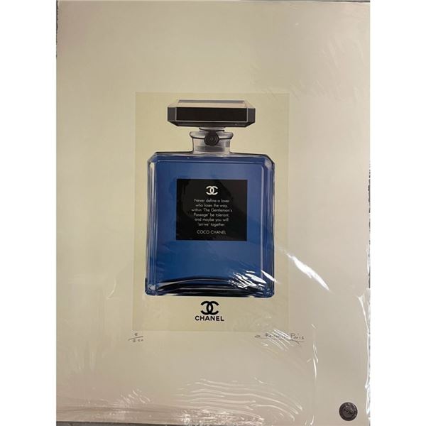 Rare, Limited Edition Chanel No. 5 Parfum Bottle w/ CoCo Chanel Quote Fairchild Paris Collection