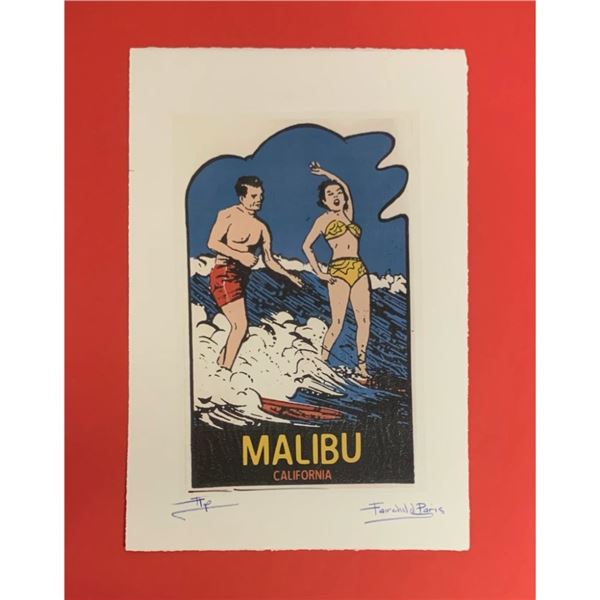 Limited Edition Malibu Beach California Pacific Coast Highway Fairchild Collection Print
