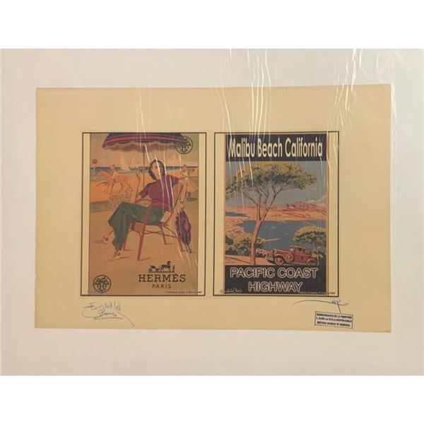 Limited Edition Hermes x Malibu Beach California x Pacific Coast Highway Fairchild Collection Print