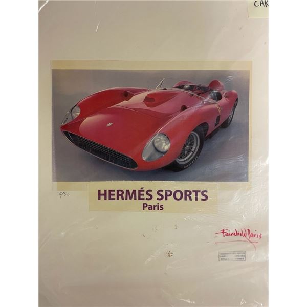 Hermès Sport/Ferrari Fairchild Paris Print Art Collection