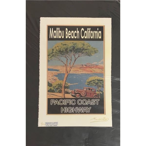 Limited Edition Malibu Beach California Pacific Coast Highway Fairchild Collection Print
