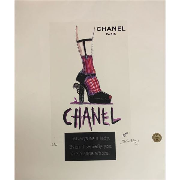 Limited Edition Chanel Paris Shoes (featuring CiCi Chanel Quote) Fairchild Collection Print