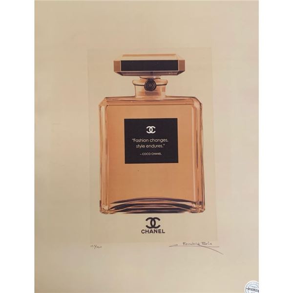 Rare, Limited Edition Chanel No. 5 Parfum Bottle w/ CoCo Chanel Quote Fairchild Paris Collection