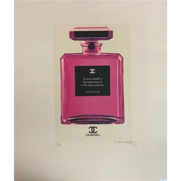 Rare, Limited Edition Chanel No. 5 Parfum Bottle w/ CoCo Chanel Quote Fairchild Paris Collection