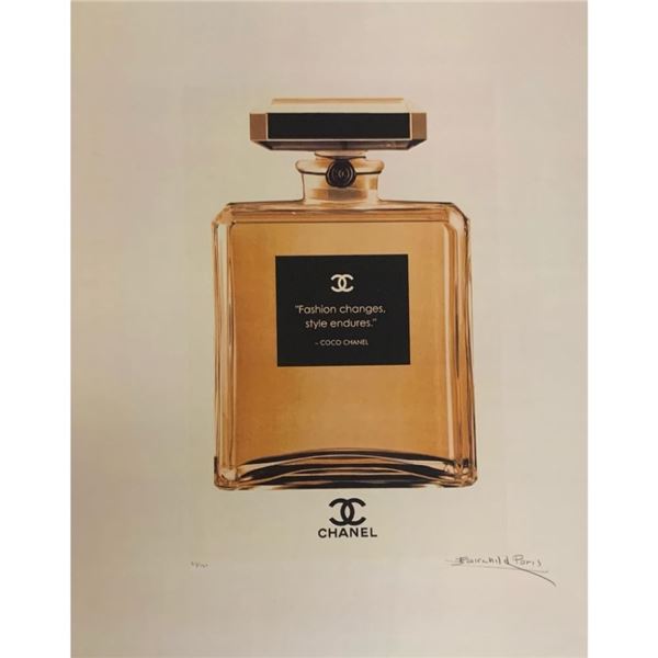 Rare, Limited Edition Chanel No. 5 Parfum Bottle w/ CoCo Chanel Quote Fairchild Paris Collection