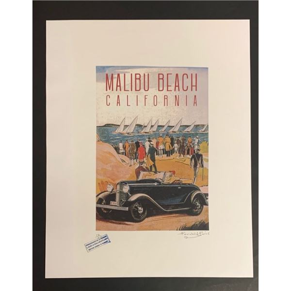 Limited Edition Malibu Beach California Fairchild Collection Print