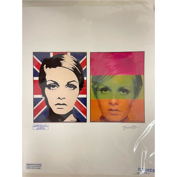 Twiggy / Hermès Paris Fairchild Paris Print Art Collection