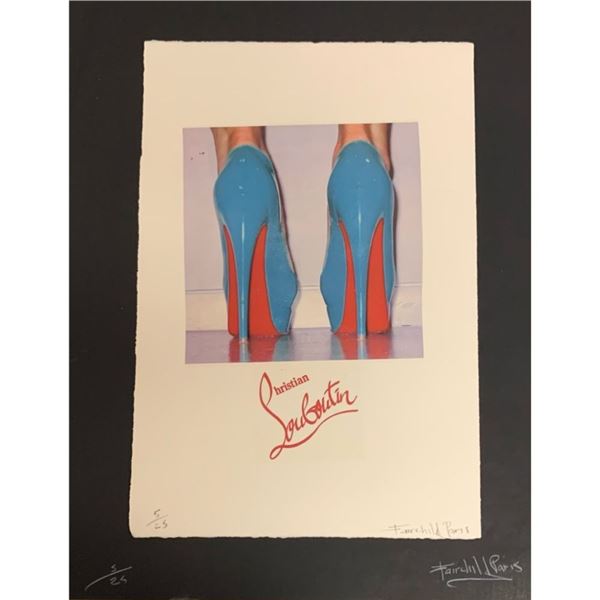 Christian Louboutin Shoes Fairchild Paris Print Art Collection