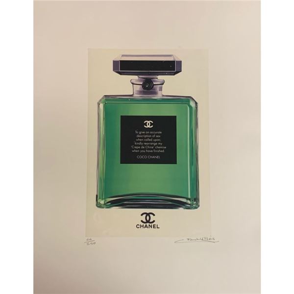 Rare, Limited Edition Chanel No. 5 Parfum Bottle w/ CoCo Chanel Quote Fairchild Paris Collection
