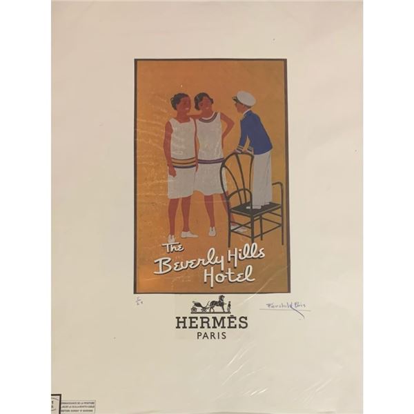 Hermès x The Beverly Hills Hotel Fairchild Paris Print Art Collection
