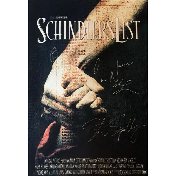 Signed Schindler's List Movie Poster