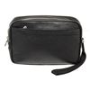 Image 1 : Louis Vuitton Black Leather Kaluga Clutch Bag