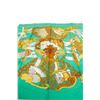 Image 2 : Hermes Green Multicolor Silk Scarf