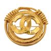 Image 1 : Chanel Gold Round CC Brooch
