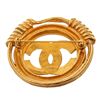 Image 2 : Chanel Gold Round CC Brooch