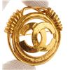 Image 3 : Chanel Gold Round CC Brooch