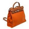 Image 2 : Hermes Orange Canvas Herbag 31cm Backpack