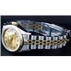 Image 7 : Rolex Ladies 2 Tone Factory Champagne Roman Fluted Datejust Wristwatch