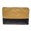 Image 1 : Celine Black Brown Leather Clutch Wallet