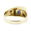 Image 3 : 0.99 ctw Blue Sapphire Ring - 14KT Yellow Gold