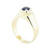 Image 4 : 0.99 ctw Blue Sapphire Ring - 14KT Yellow Gold