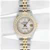 Image 3 : Rolex Ladies 2 Tone MOP String Diamond Oyster Perpetual Datejust Wristwatch With