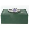 Image 4 : Rolex Ladies Stainless Steel Diamond Lugs Royal Blue String VVS Diamond Datejust