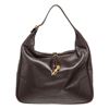 Hermes Black Leather Trim 35 Hobo Bag