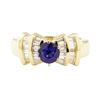 Image 2 : 1.66 ctw Blue Sapphire And Diamond Ring - 14KT Yellow Gold