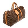 Image 2 : Louis Vuitton Brown Monogram Keepall 45cm Travel Bag