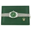 Image 4 : Rolex Mens Stainless Steel Diamond Lugs Green Diamond & Emerald Datejust Wristwa