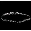 Image 3 : 1.48 ctw Blue Sapphire and Diamond Bracelet - 14KT White Gold