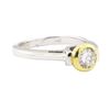 Image 1 : 0.50 ctw Diamond Ring - Platinum and 18KT Yellow Gold