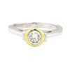 Image 2 : 0.50 ctw Diamond Ring - Platinum and 18KT Yellow Gold