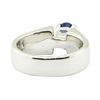 Image 3 : 2.17 ctw Oval Brilliant Blue Sapphire And Diamond Ring - 14KT White Gold