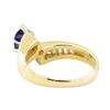 Image 3 : 1.38 ctw Blue Sapphire and Diamond Ring - 14KT Yellow Gold