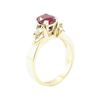 Image 4 : 1.91 ctw Ruby and Diamond Ring - 14KT Yellow Gold