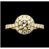 Image 2 : 1.66 ctw Diamond Ring - 14KT Yellow Gold