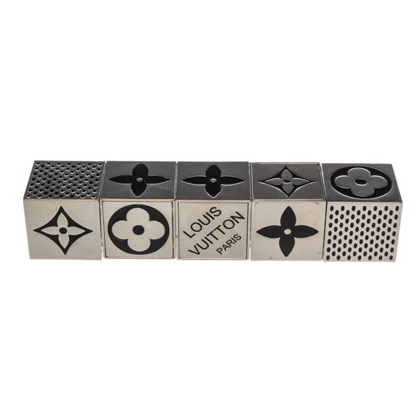 Louis Vuitton Silver Magnetic Cube Dice