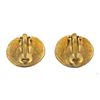 Image 2 : Chanel Gold CC Round Shape Earrings